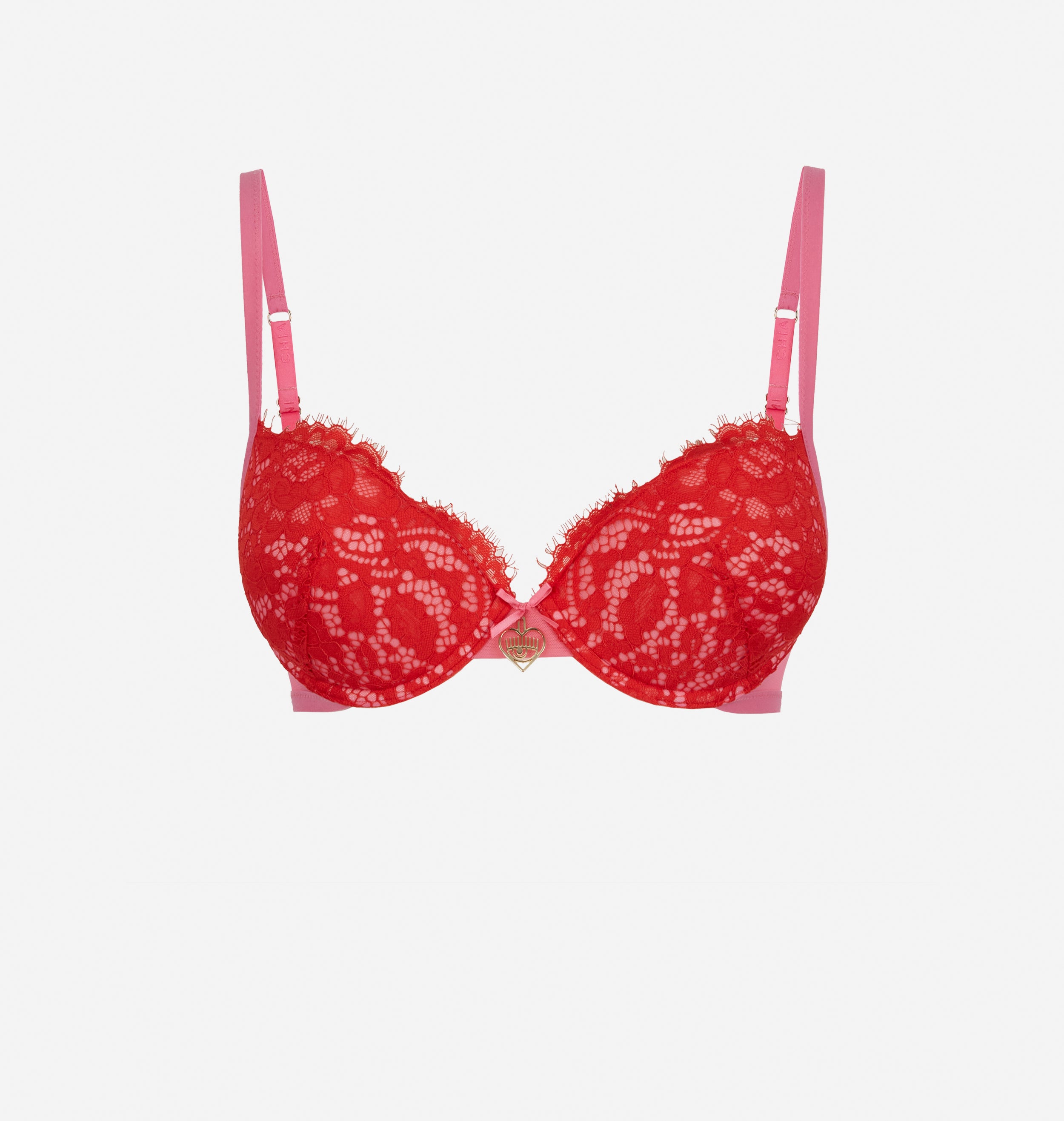 Red lace Victoria’s Secret Push Up bra