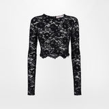 VELVET LACE TOP