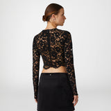 VELVET LACE TOP