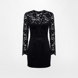 VELVET LACE DRESS