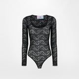 LOGOMANIA LACE BODYSUIT