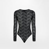 LOGOMANIA LACE BODYSUIT