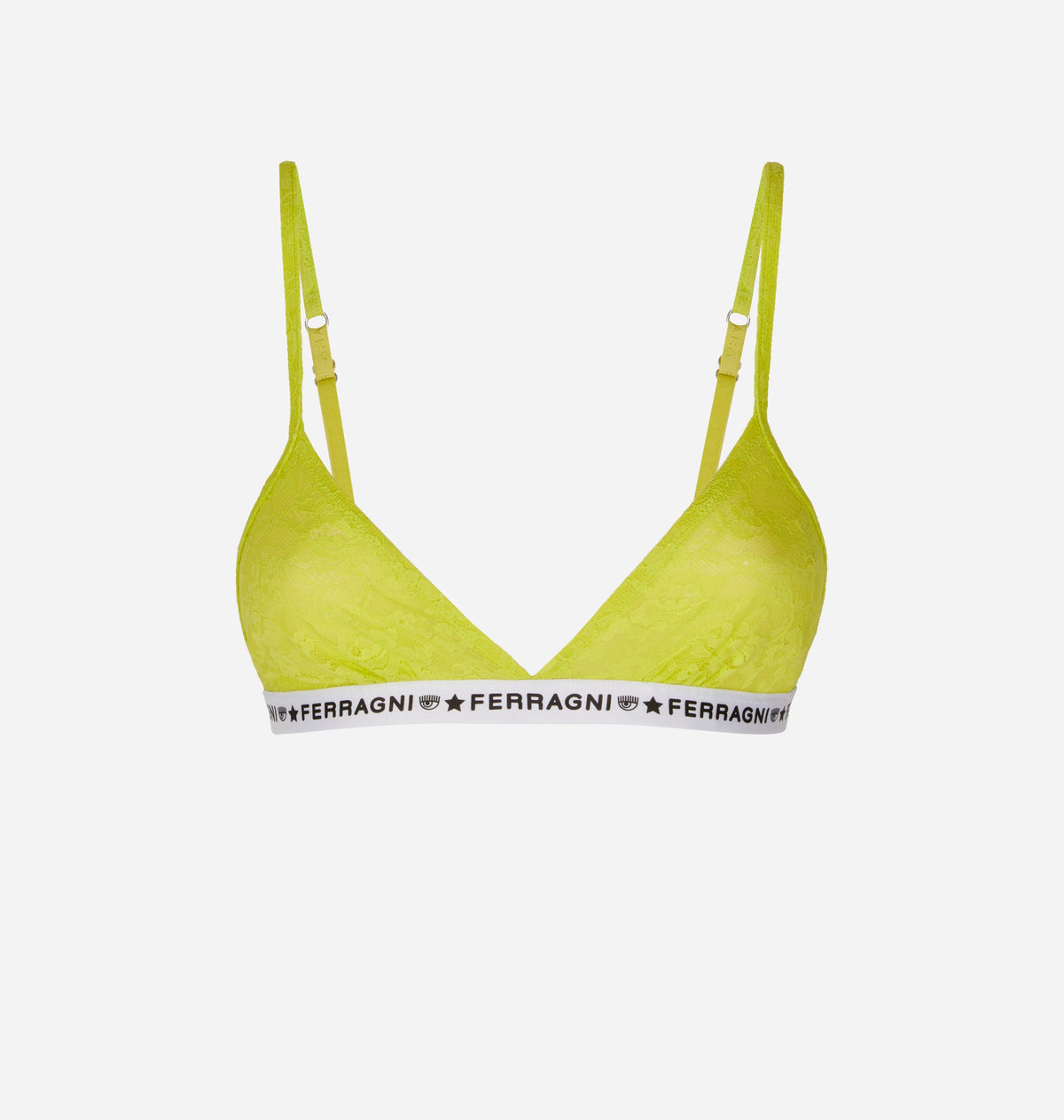 LOGOMANIA LACE TRIANGLE BRA