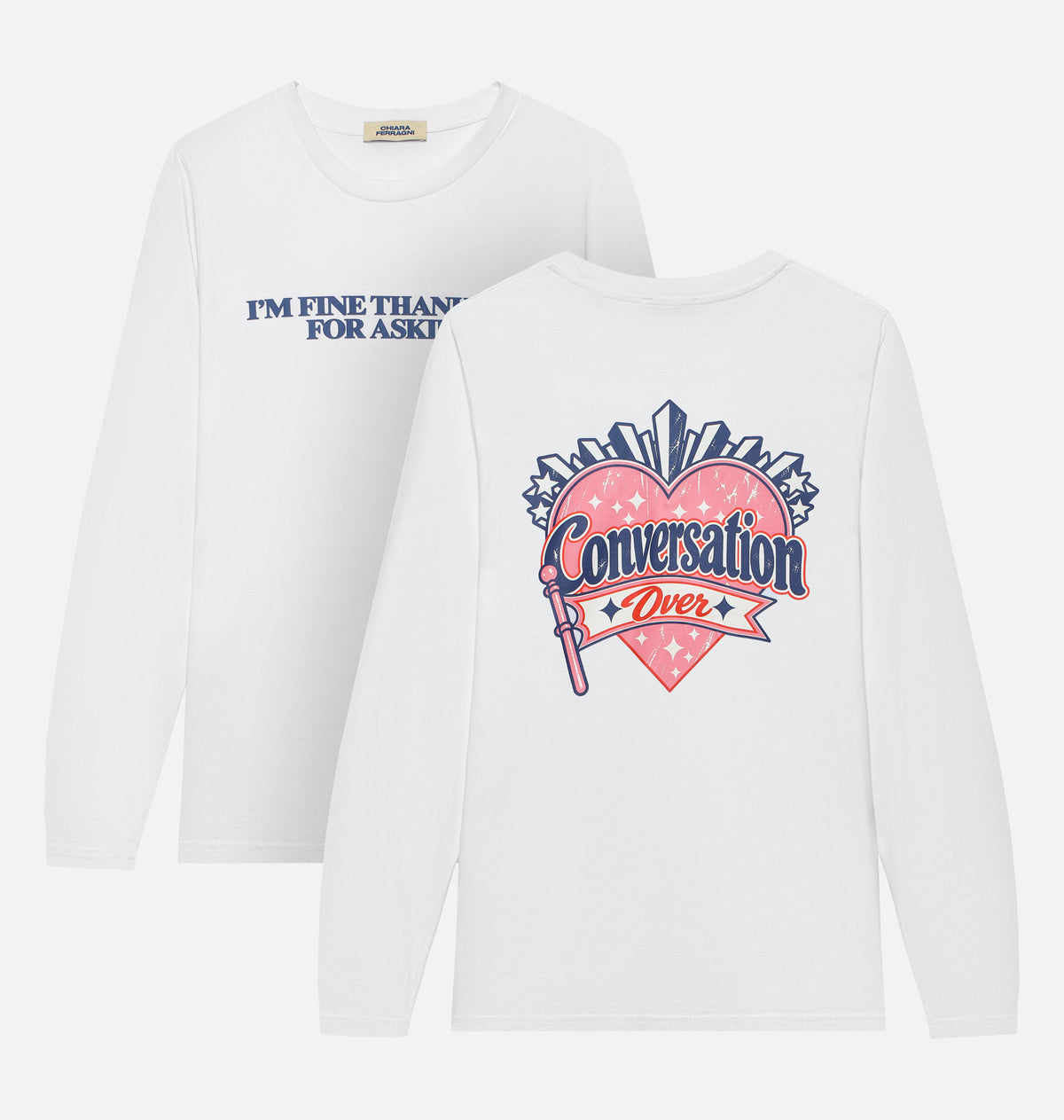 T-SHIRT MANICA LUNGA "CONVERSATION OVER"