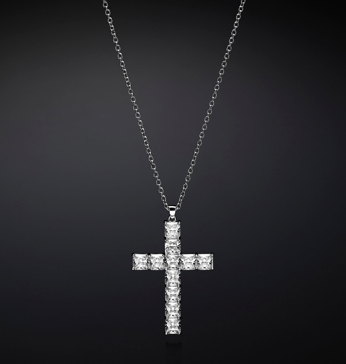 CLASSIC CROSS BIG PENDANT NECKLACE