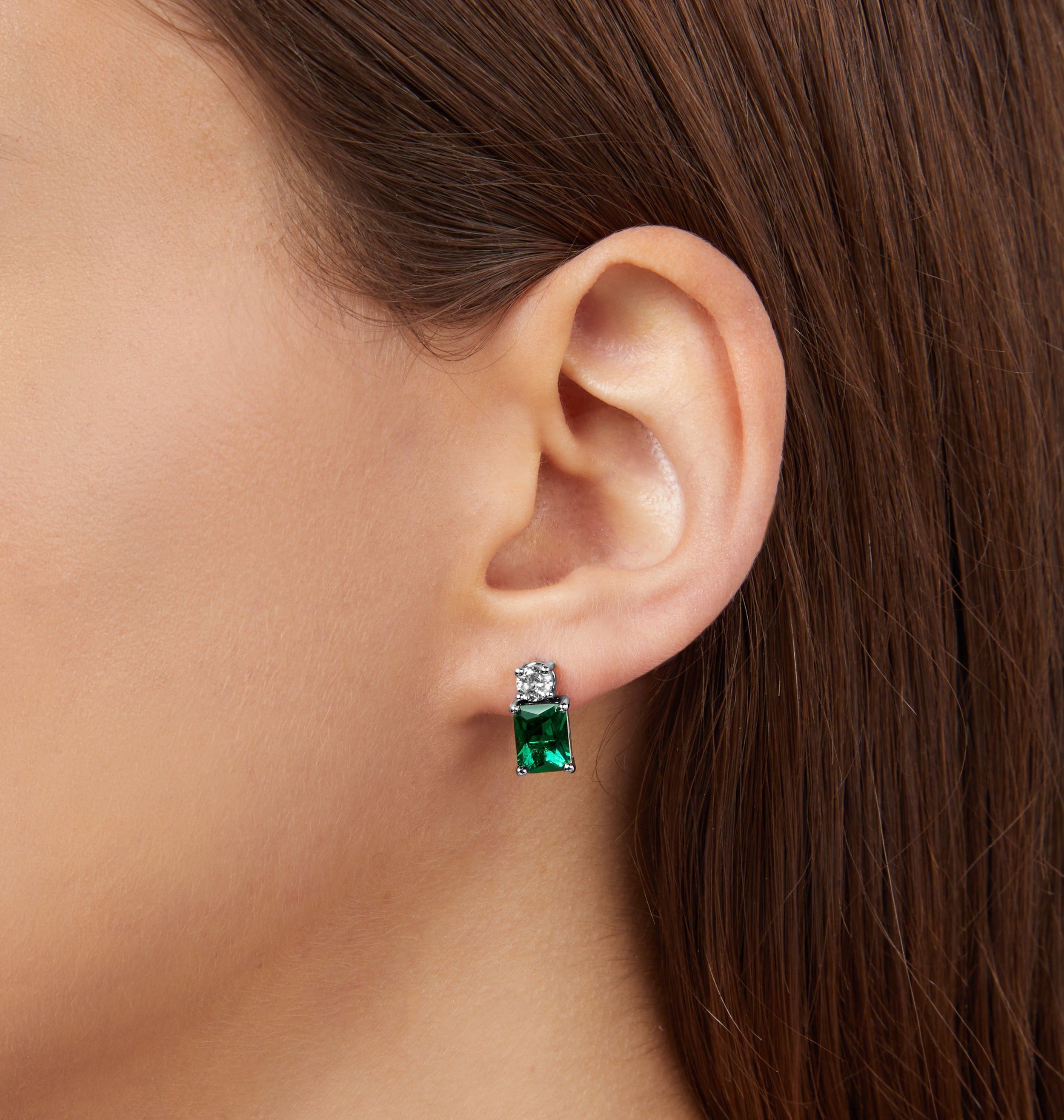 ORECCHINI A LOBO EMERALD