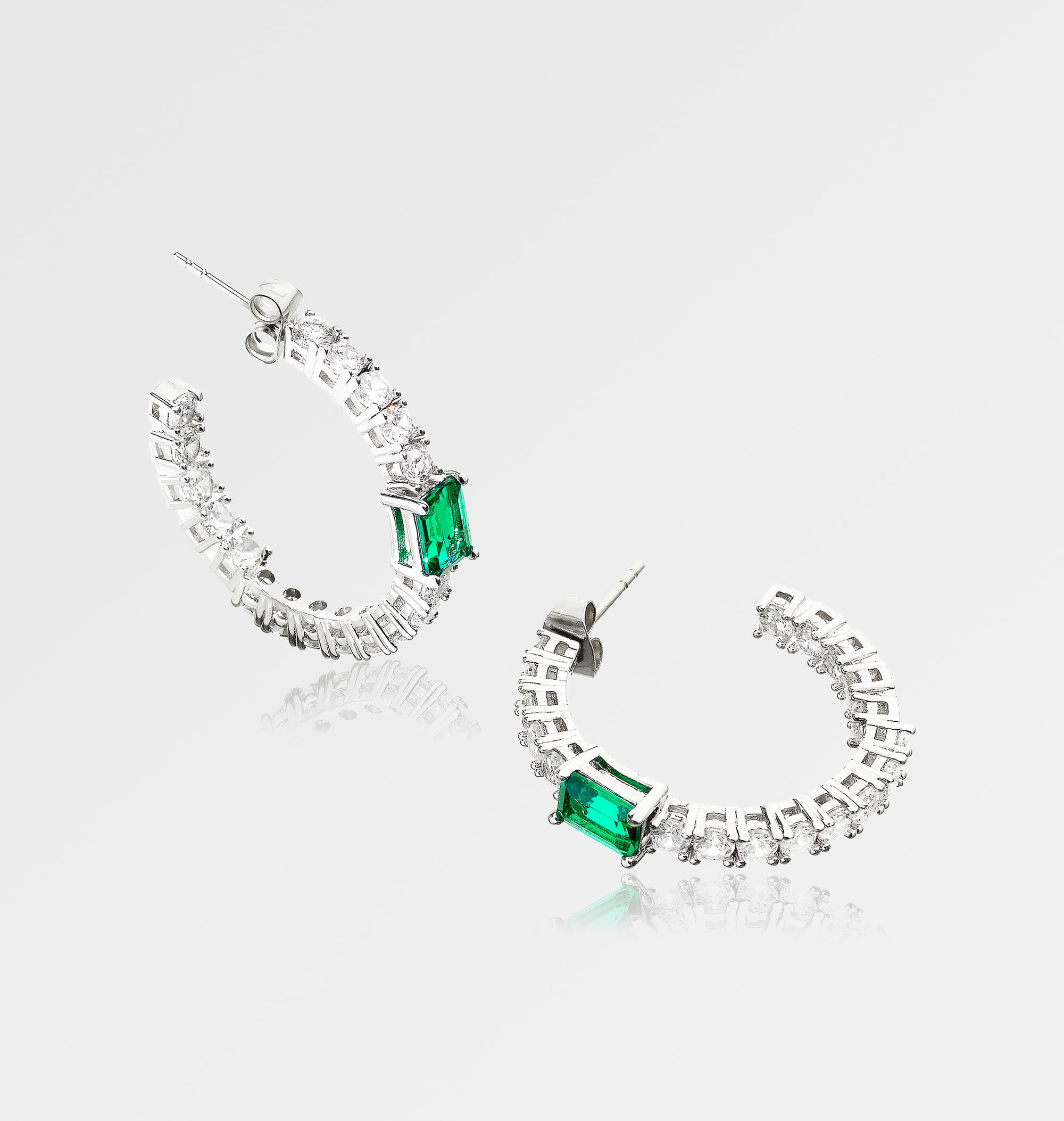 ORECCHINI A CERCHIO EMERALD