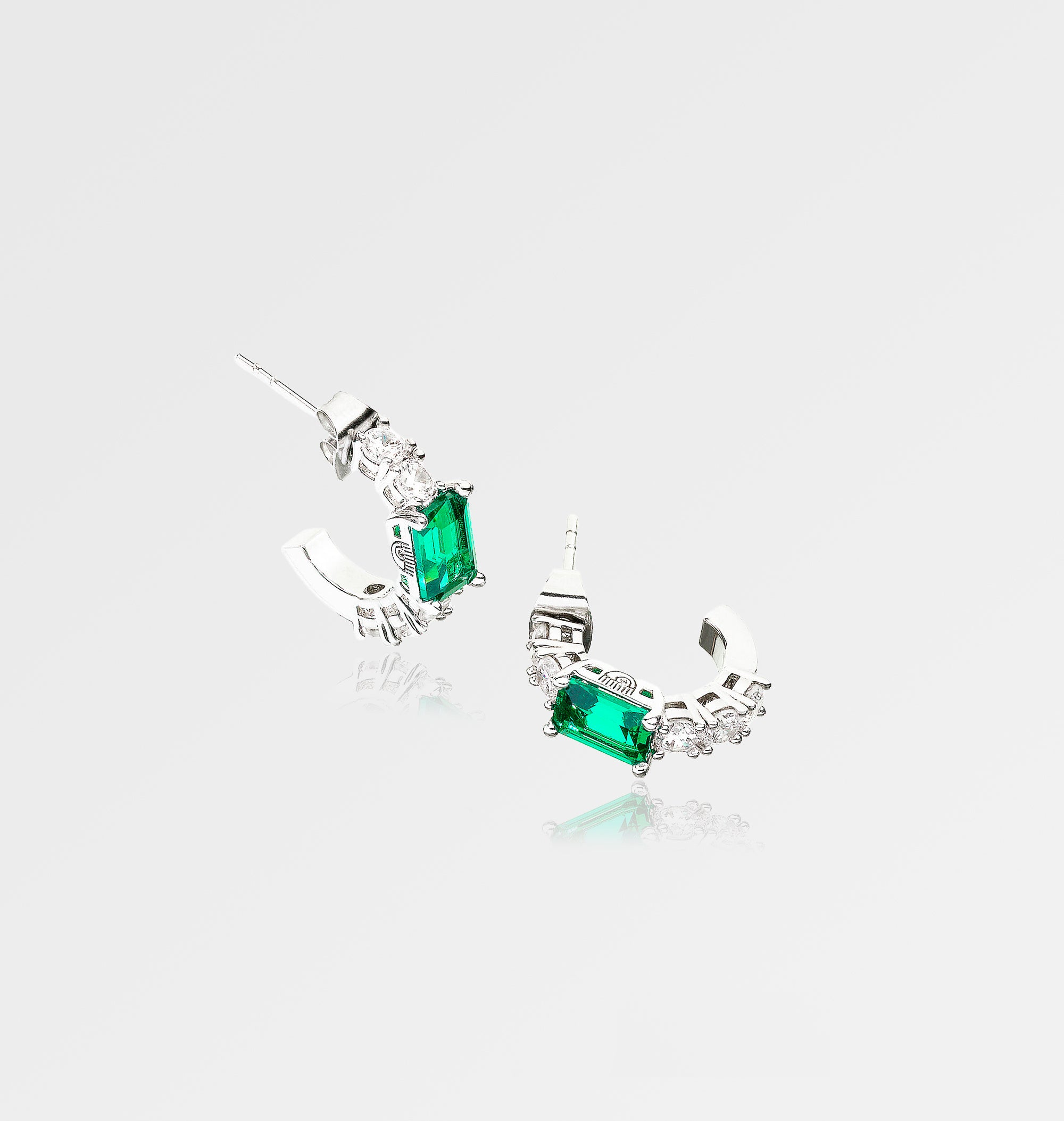 ORECCHINI A CERCHIO EMERALD