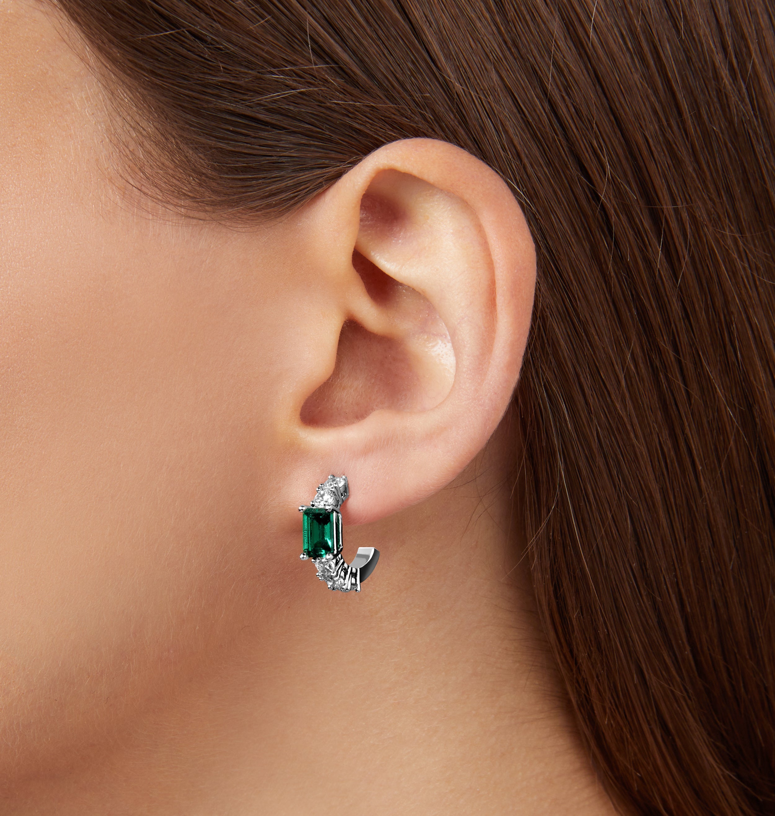ORECCHINI A CERCHIO EMERALD