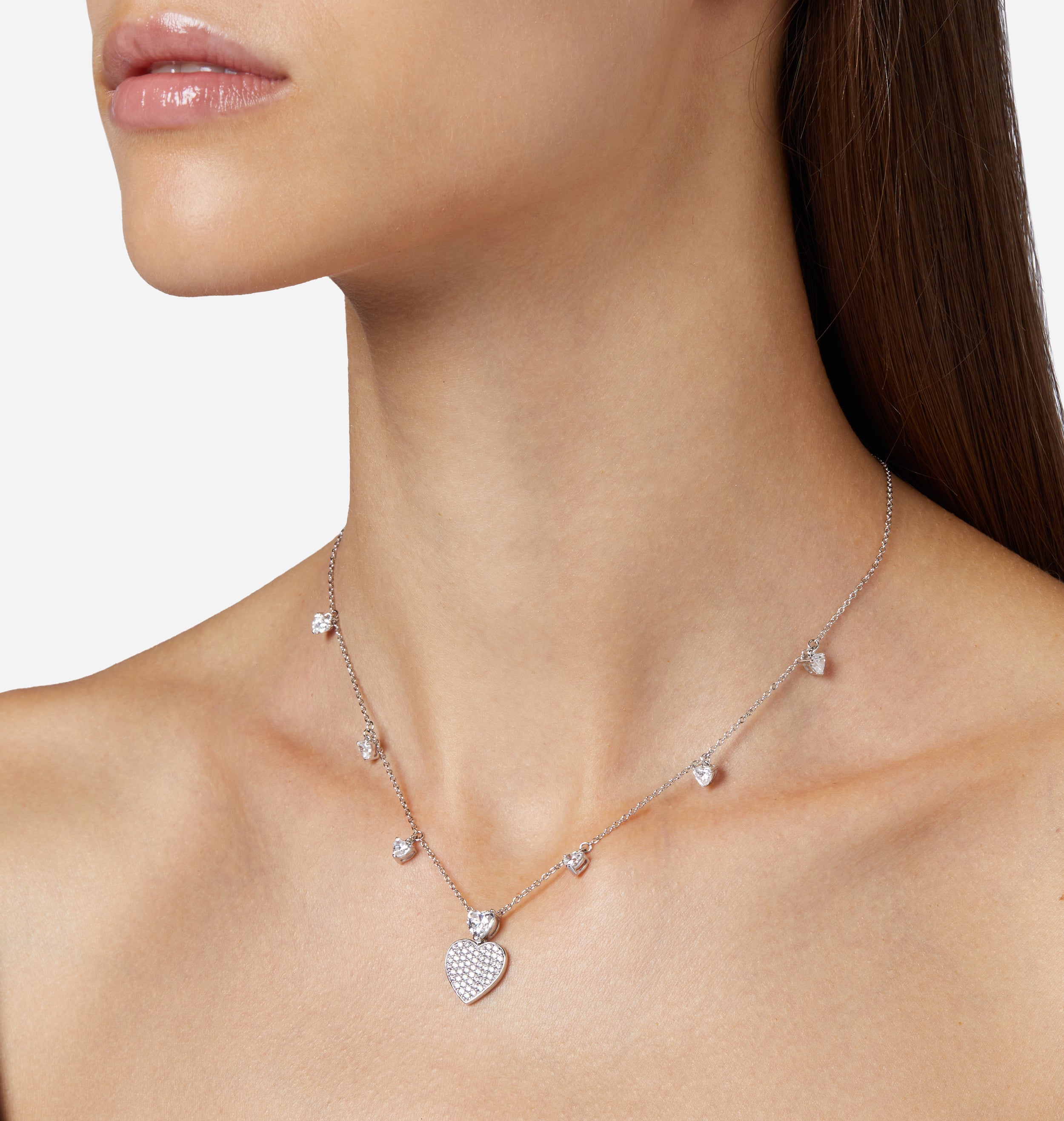 HEARTS NECKLACE SILVER 925