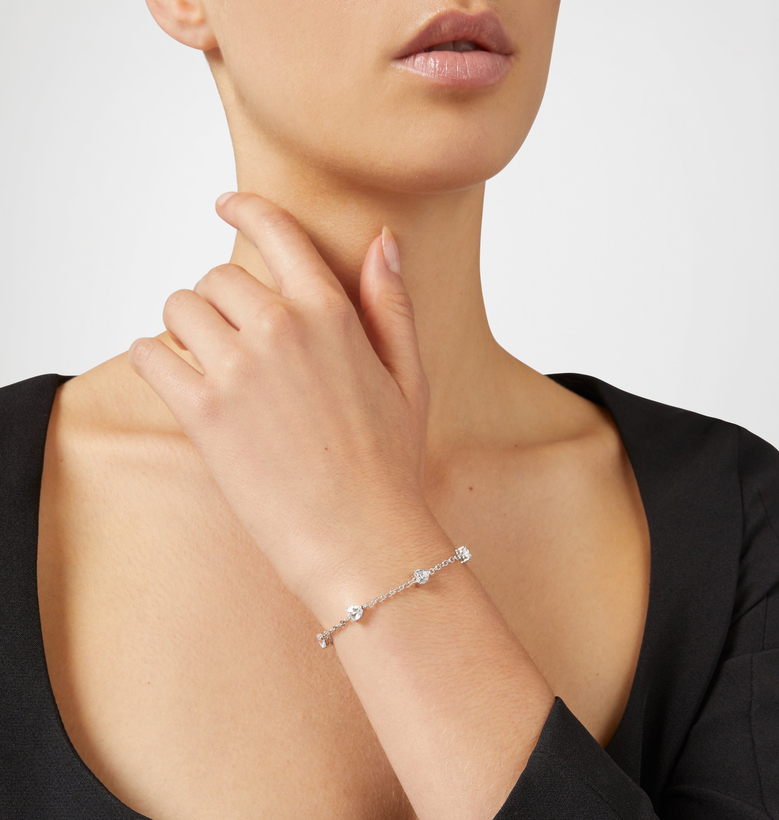 BRACCIALE CUORI ARGENTO 925