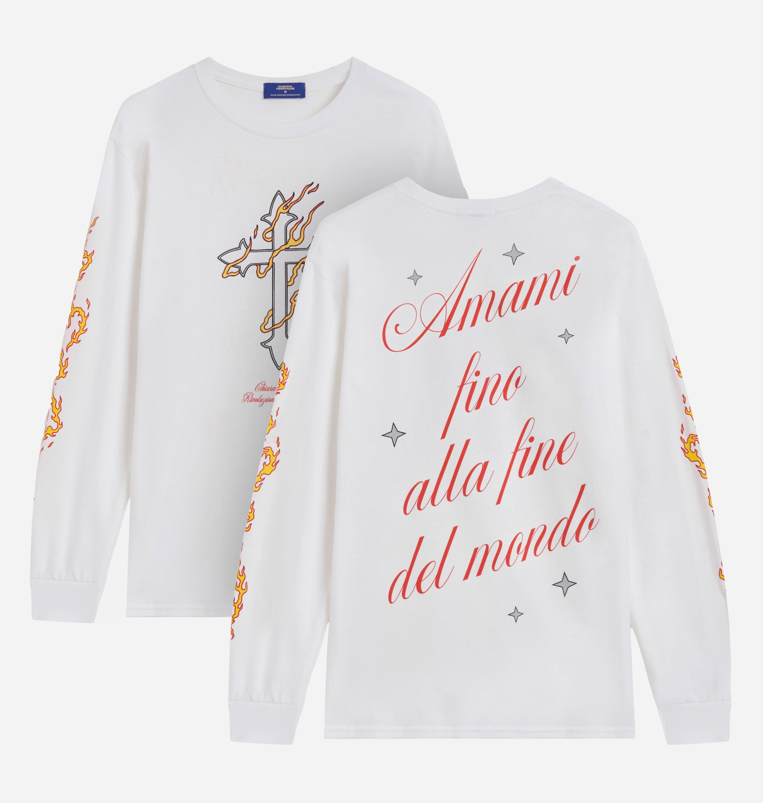 "AMAMI FINO ALLA FINE DEL MONDO" LONG SLEEVE T-SHIRT-thumbmail-4